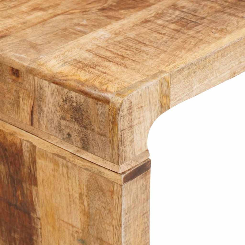vidaXL Egymásba helyezhető asztalok 3 pcs tömör mangófa