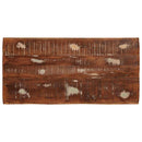 vidaXL Egymásba helyezhető asztalok Barna Tömör Mangófát