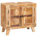 vidaXL Fürdőszoba Székény Tömör mangófából és préselt fából készült