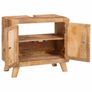 vidaXL Fürdőszoba Székény Tömör mangófából és préselt fából készült