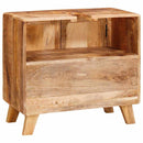 vidaXL Fürdőszoba Székény Tömör mangófából és préselt fából készült