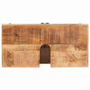 vidaXL Fürdőszoba Székény Tömör mangófából és préselt fából készült