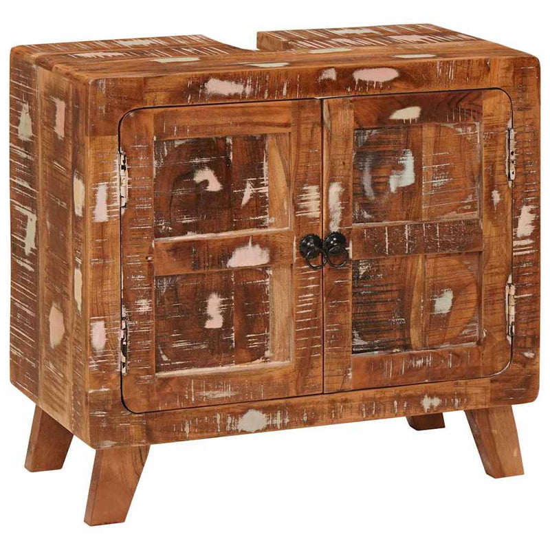 vidaXL Fürdőszoba Székény Tömör újrahasznosított fa és Szerelt fa