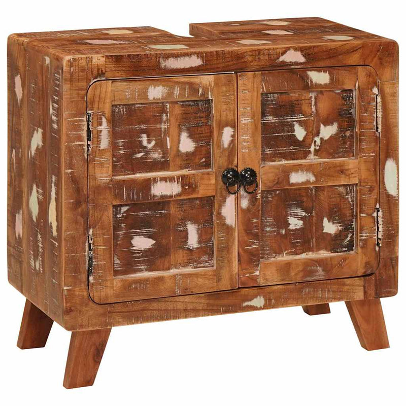 vidaXL Fürdőszoba Székény Tömör újrahasznosított fa és Szerelt fa