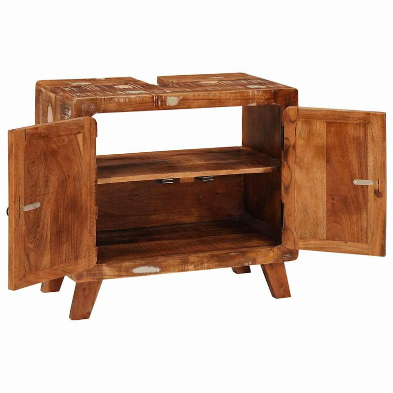 vidaXL Fürdőszoba Székény Tömör újrahasznosított fa és Szerelt fa