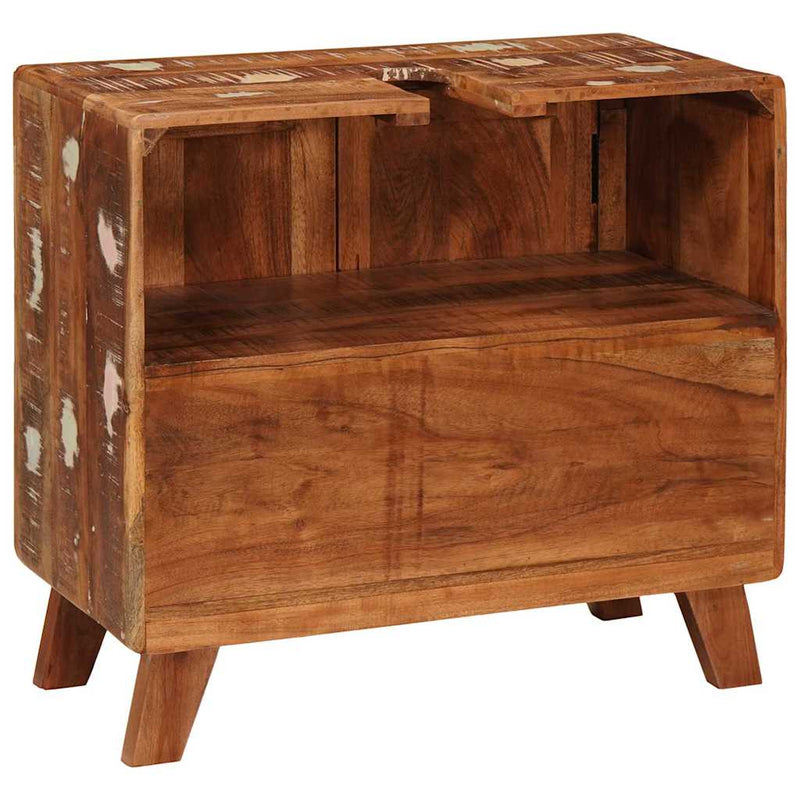 vidaXL Fürdőszoba Székény Tömör újrahasznosított fa és Szerelt fa