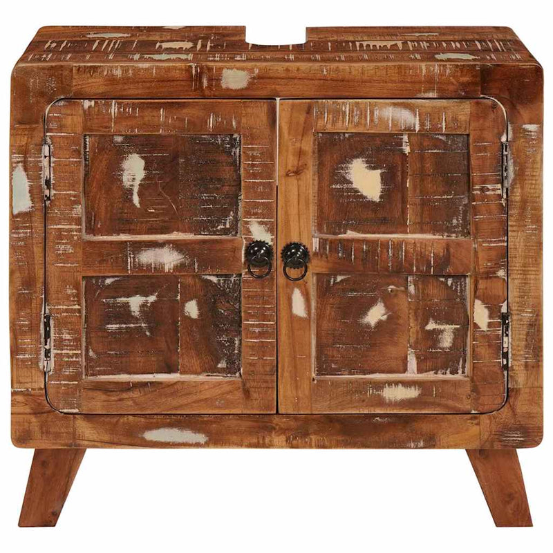 vidaXL Fürdőszoba Székény Tömör újrahasznosított fa és Szerelt fa