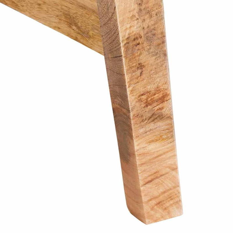 vidaXL Öltözködőasztal polcokkal Barna 90 x 76 x 45 cm tömör mangófa