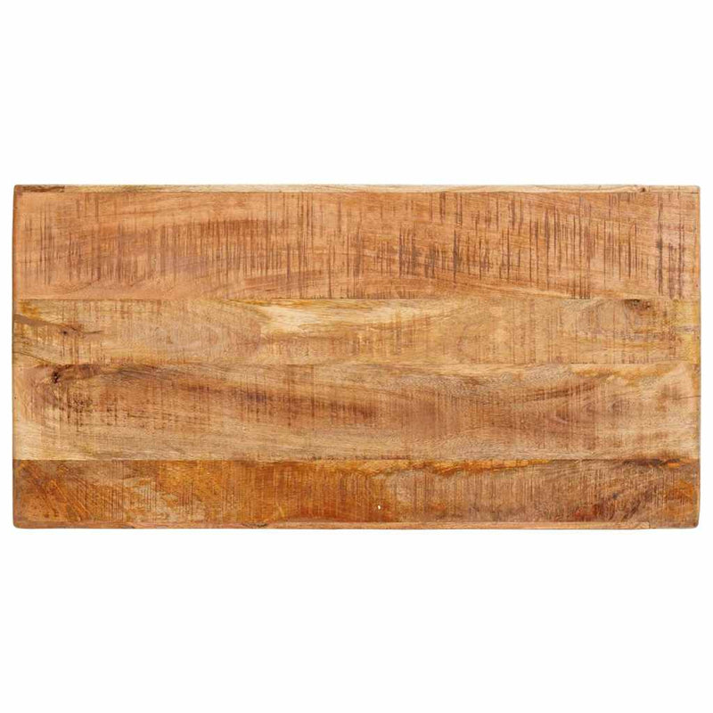 vidaXL Öltözködőasztal polcokkal Barna 90 x 76 x 45 cm tömör mangófa