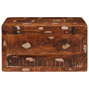 vidaXL Tároló Doboz tárolóval zárral Barna Tömör Mangófát