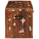 vidaXL Tároló Doboz tárolóval zárral Barna Tömör Mangófát