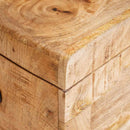 vidaXL Tároló Doboz tárolóval zárral Barna Tömör Mangófát