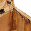 vidaXL Tároló Doboz tárolóval zárral 70 x 35 x 40 cm tömör mangófa