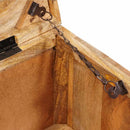 vidaXL Tároló Doboz tárolóval zárral 70 x 35 x 40 cm tömör mangófa