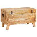 vidaXL Tároló Doboz tárolóval zárral 70 x 35 x 40 cm tömör mangófa