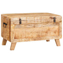 vidaXL Tároló Doboz tárolóval zárral 70 x 35 x 40 cm tömör mangófa