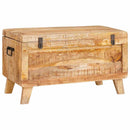 vidaXL Tároló Doboz tárolóval zárral 70 x 35 x 40 cm tömör mangófa