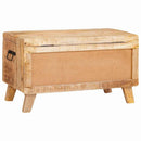 vidaXL Tároló Doboz tárolóval zárral 70 x 35 x 40 cm tömör mangófa