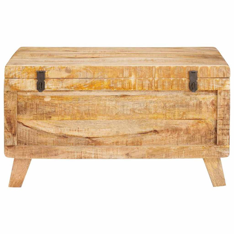 vidaXL Tároló Doboz tárolóval zárral 70 x 35 x 40 cm tömör mangófa