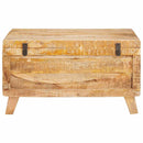 vidaXL Tároló Doboz tárolóval zárral 70 x 35 x 40 cm tömör mangófa