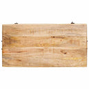 vidaXL Tároló Doboz tárolóval zárral 70 x 35 x 40 cm tömör mangófa