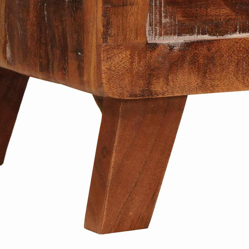 vidaXL Tároló Doboz zárral 70 x 35 x 40 cm tömör újrahasznosított fa