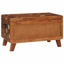 vidaXL Tároló Doboz zárral 70 x 35 x 40 cm tömör újrahasznosított fa