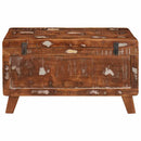 vidaXL Tároló Doboz zárral 70 x 35 x 40 cm tömör újrahasznosított fa