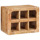 vidaXL Borágas tárolóval Barna 44 x 30 x 35 cm Tömör Mangófát