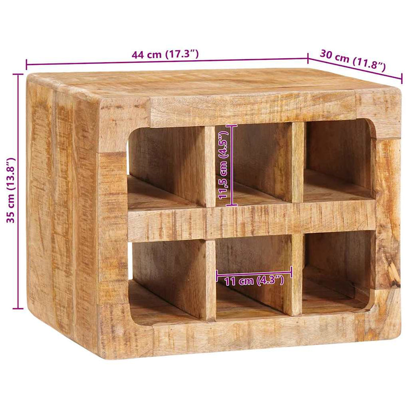 vidaXL Borágas Falra szerelhető Barna 44 x 30 x 35 cm tömör mangófa