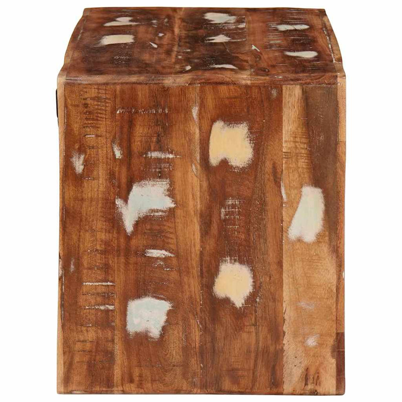 vidaXL Borágas Barna 44 x 30 x 35 cm Tömör újrahasznosított fa