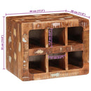 vidaXL Borágas Barna 44 x 30 x 35 cm Szilárd Újrahasznosított Fa