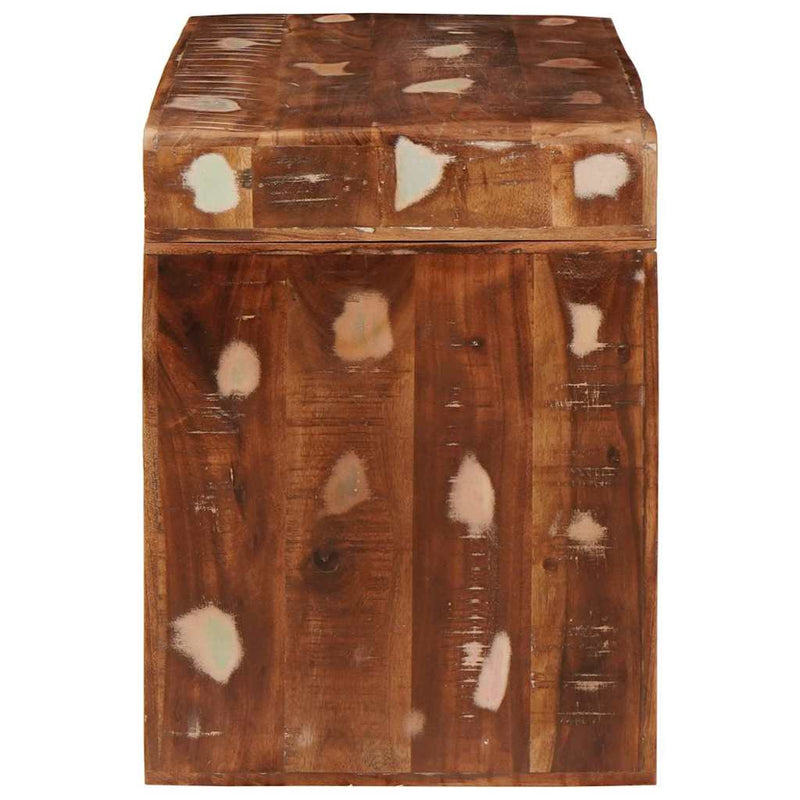 vidaXL Végasztal 60 x 35 x 45 cm tömör újrahasznosított fa