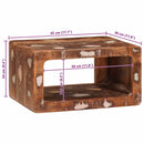 vidaXL Éjjeli asztal Barna 45 x 30 x 24 cm Szilárd Újrahasznosított Fa