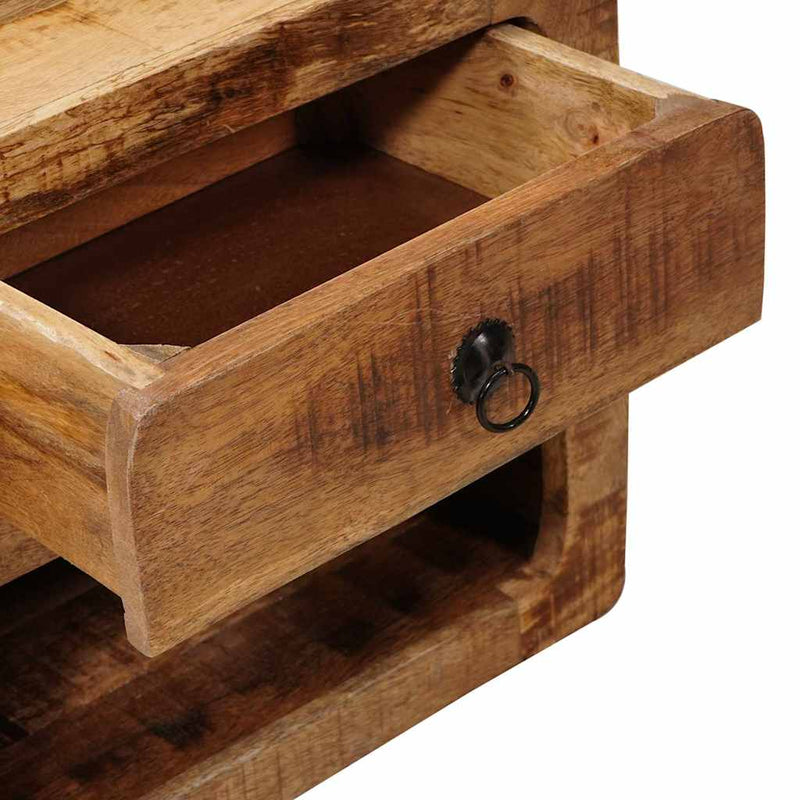 vidaXL Fali éjjeli szekrény Barna 40 x 30 x 36 cm tömör mangófa