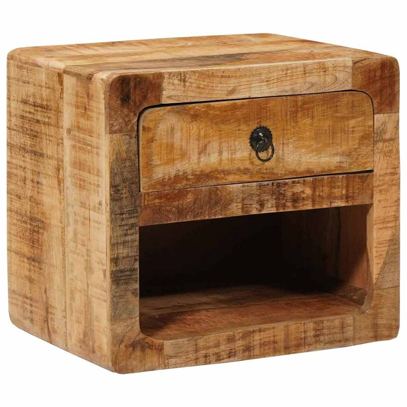 vidaXL Fali éjjeli szekrény Barna 40 x 30 x 36 cm tömör mangófa