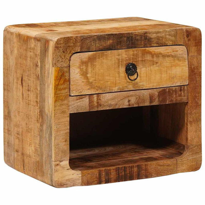 vidaXL Fali éjjeli szekrény Barna 40 x 30 x 36 cm tömör mangófa