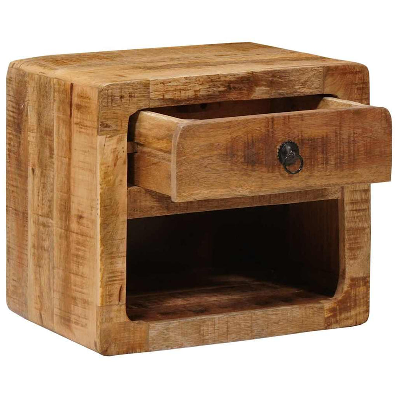 vidaXL Fali éjjeli szekrény Barna 40 x 30 x 36 cm tömör mangófa