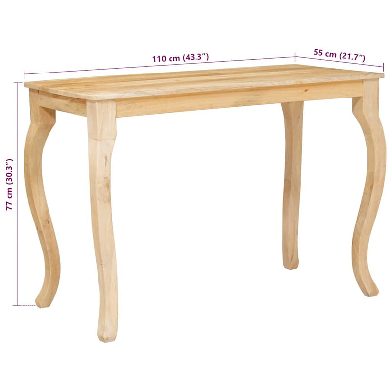 vidaXL Dohányzóasztal Barna 100 x 55 x 77 cm tömör mangófa