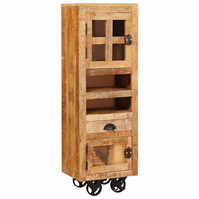 vidaXL Magasfiú fiókkal Barna 40 x 30 x 120.5 cm tömör mangófa