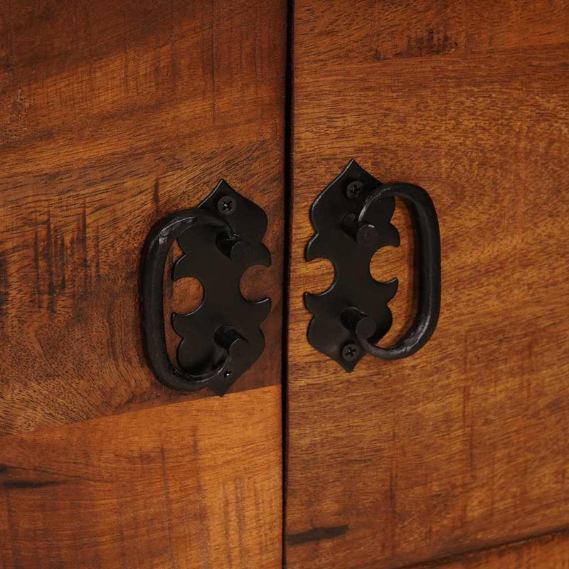 vidaXL TV szekrény Barna 110 x 30 x 40 cm tömör mangófa