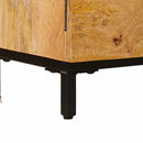 vidaXL Tároló szekrények ajtóval Barna 110 x 30 x 40 cm Tömör Mangófát
