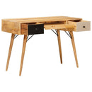 vidaXL Íróasztal fiókkal Barna 110 x 55 x 76 cm Tömör Mangófát