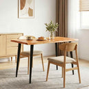 vidaXL Étkezőasztalok Barna és fekete 110 x 55 x 78 cm Tömör Mangófát