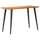 vidaXL Étkezőasztalok Barna és fekete 110 x 55 x 78 cm Tömör Mangófát