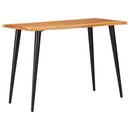 vidaXL Étkezőasztalok Barna és fekete 110 x 55 x 78 cm Tömör Mangófát