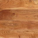 vidaXL Étkezőasztalok Barna és fekete 110 x 55 x 78 cm Tömör Mangófát