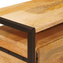 vidaXL Tároló szekrények fiókkal Barna 110 x 30 x 40 cm Tömör Mangófát