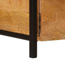 vidaXL Tároló szekrények fiókkal Barna 110 x 30 x 40 cm Tömör Mangófát