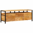 vidaXL Tároló szekrények fiókkal Barna 110 x 30 x 40 cm Tömör Mangófát